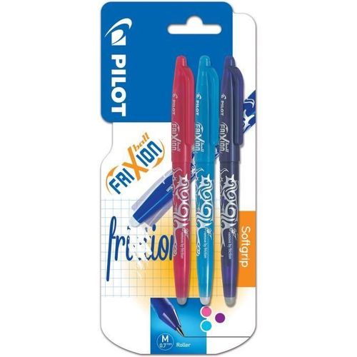 Pilot - Frixion Ball Moyen - Encre Rose - Turquoise - Violette - X3