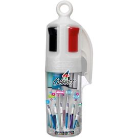 Bic 4 Couleurs Stylos-Bille Retractables A Pointe Moyenne -1.0 Mm- - Pot A Stylos De 6 - Betadine
