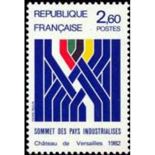 Sommet Des Pays Industrialisés Au Château De Versailles : Synthèse Graphique Année 1982 N° 2214 Yvert Et Tellier Luxe