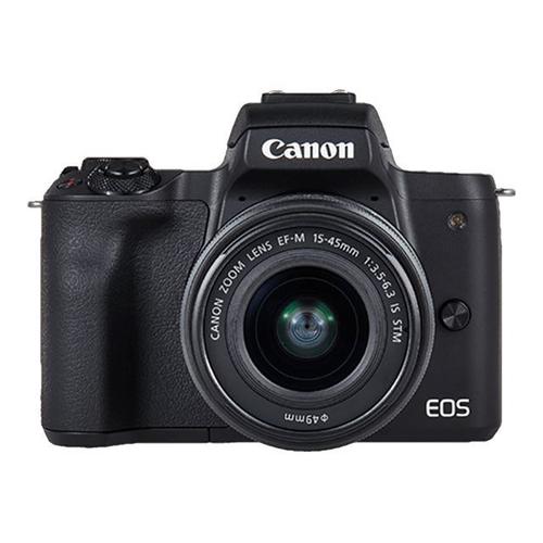 Canon EOS M50 - Appareil photo num?rique - sans miroir - 24.1 MP - APS-C - 4K / 25 pi/s - 3x zoom optique IS STM EF-M de 15-45 mm et lentilles IS STM de 55-200 mm - Wi-Fi, NFC, Bluetooth - noir