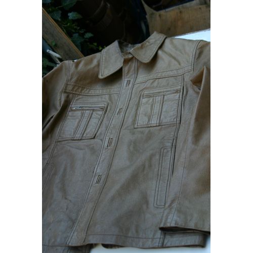 Blouson Cuir Marron