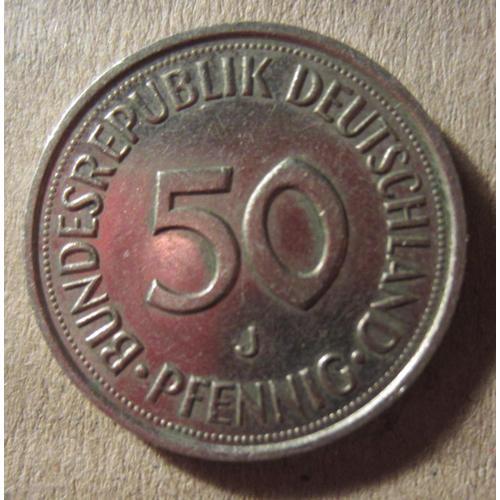 Allemagne Pièce 50 Pfennig 1980 J République Fédérale D'allemagne Rfa Deutsche Mark
