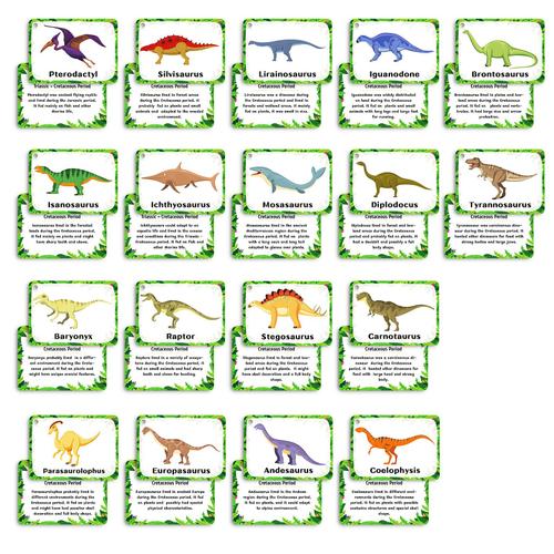 100 dinosaures cognitifs sac cartes éducatives dinosaures cognitifs cartes éducatives pour enfants bébé éducation précoce alphabétisation image cartes flash jouets d'intérêt A3850