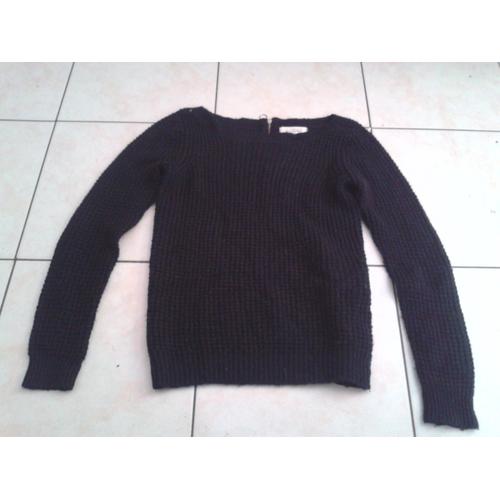 Pull Court Noir Cache Cache Taille 34-36 ..