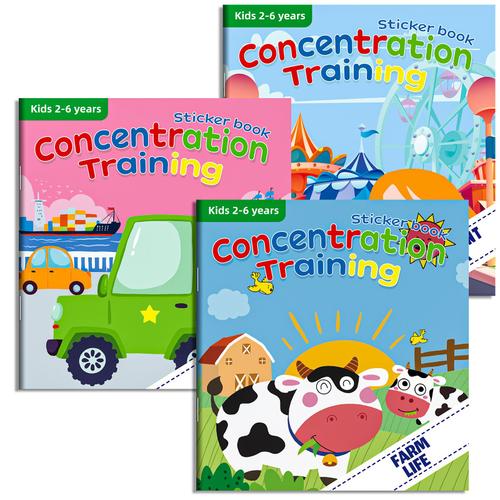 Livre autocollant Happy Farm, nouvelle collection d'autocollants éducatifs pour bébés de 20 ans, jouet de dessin animé, livre silencieux, DIY bricolage, A2634, 100