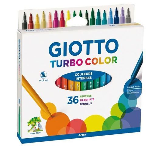 Giotto Etui Accrochable De 36 Feutres Turbo Color
