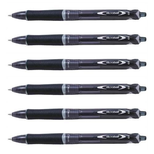 Pilot Lot De 6 Stylos Bille Acroball Begreen Pointe Fine Noir