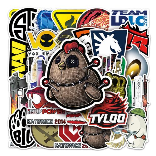 100 pièces de SGO CSGO jeu périphérique créatif à la mode graffiti valise ordinateur portable voiture décoration autocollants A6010