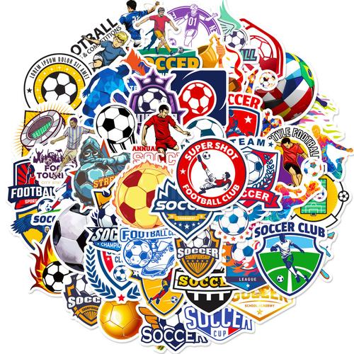 100 pièces d'autocollants de football anglais enfants football coupe du monde européenne événement fan club autocollants A7174