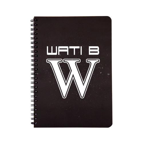 Wati B - Cahier À Spirales A5 - 100 Pages Lignées - W Blanc