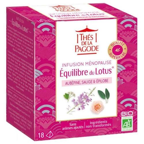 Thés De La Pagode Infusion Équilibre Du Lotus 18 Infusettes