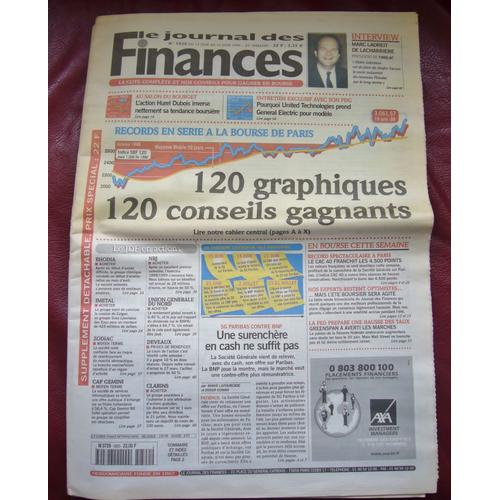 Le Journal Des Finances N° 5820 Du 19 Juin 1999