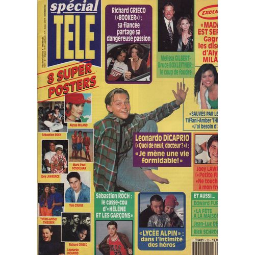 Spécial Télé / 11-1992 N°30 : Leonardo Dicaprio (2p + Pos) - Richard Grieco (2p) Sébastien Roch (2p)