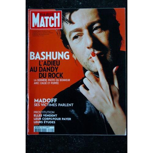 Paris Match N? 3122 18 Mars 2009 Cover Alain Bashung L'adieu Au Dandy Du Rock