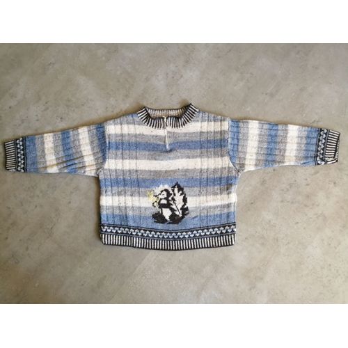 Pull Taille 6 Ans Tricoté Main