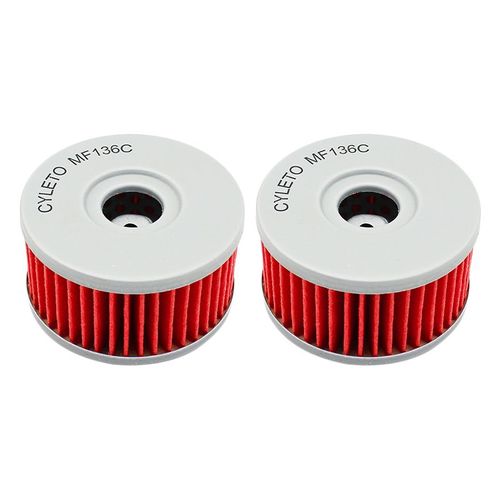 2pcs-Rouge - Filtre À Huile Pour Moto, Pour Suzuki Dr250 Dr250se Dr 250 S 82-99 Dr350 Dr350se Dr 350 S 90-00 Dr400 Dr400s 80-83 Drz250 Drz 250