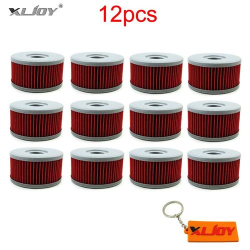 12 Pièces - Filtre À Huile Pour Suzuki Dr350s Dr250s Dr350se Ti250x Tu250x Sp400t Dr400s Gn Sg 250 Vl125lc Vl250lc Intrus Gz250 Maraudeur