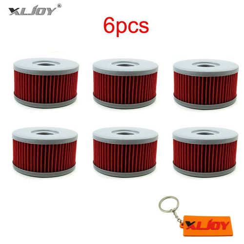 6 Pièces - Filtre À Huile Pour Suzuki Dr350s Dr250s Dr350se Ti250x Tu250x Sp400t Dr400s Gn Sg 250 Vl125lc Vl250lc Intrus Gz250 Maraudeur