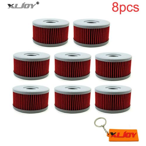 8 Pièces - Filtre À Huile Pour Suzuki Dr350s Dr250s Dr350se Ti250x Tu250x Sp400t Dr400s Gn Sg 250 Vl125lc Vl250lc Intrus Gz250 Maraudeur
