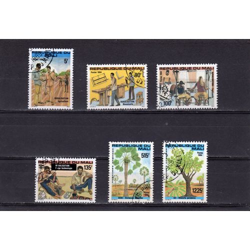 Timbres-Poste Aérienne Du Mali (Ruralisation Et Essences Arboricoles Protégées)