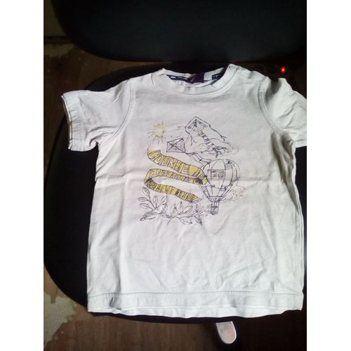 T Shirt Mc Bleu Ciel Course De Cerf Volant