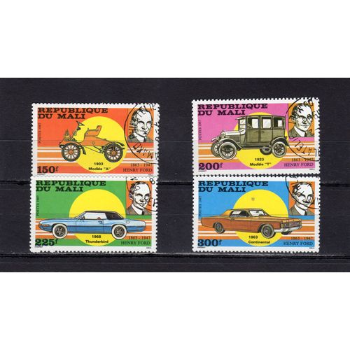 Timbres-Poste Aérienne Du Mali (40ème Anniversaire De La Mort De Henry Ford)