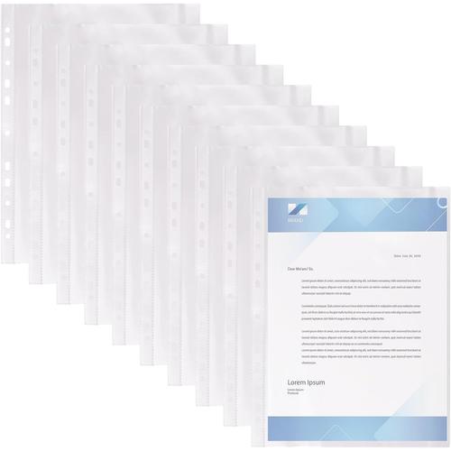 50 Pièces Pochette Plastique A4, Porte Document Transparent, Ultra-Épaisses 80 Microns Portefeuilles Dossiers De Fichiers, Feuille