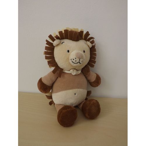 Doudou Peluche Lion Beige Marron Catimini