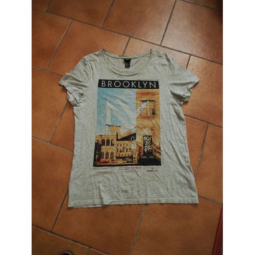 T-Shirt H&m Taille M Brooklyn Comme Neuf