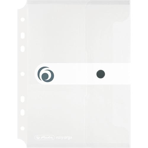 Transparent Transparent 11293818 Lot De 6 Pochettes Porte-Documents A5 En Plastique Avec Bouton Pression (Transparent)