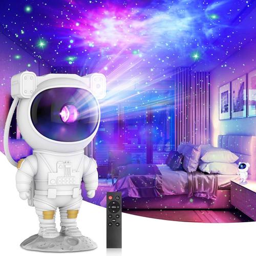 Projecteur Galaxie Astronaute Projecteur Ciel Etoile, Astronaute Projecteur Galaxie avec étoile/Nébuleuse/Minuterie/Télécommande, Lampe Etoile Projecteur pour Enfant Plafond Chambre Bébé, Angle