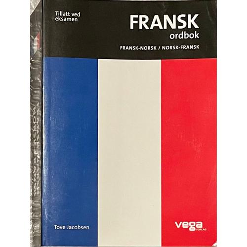Fransk Ordbok - Fransk-Norsk/Norsk-Fransk, Tove Jacobsen,  Vega Forlag, 2009, 9788292489901