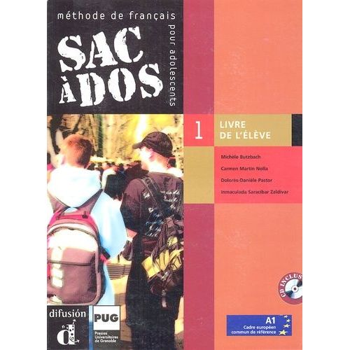 Sac À Dos 1 Méthode De Français Pour Adolescents - Livre De L'élève (2 Cd Audio)