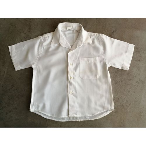 Chemise Manches Courtes Blanche Taille 4 Ans
