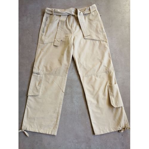 Pantalon En Toile Beige 14 Ans