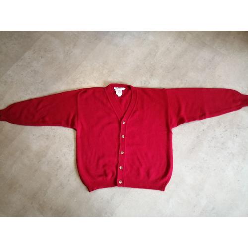 Gilet Rouge Foncé 10 Ans Jacadi