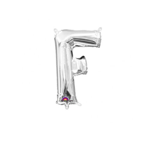 Ballon Aluminium Lettre F Argenté 33 Cm Taille Unique
