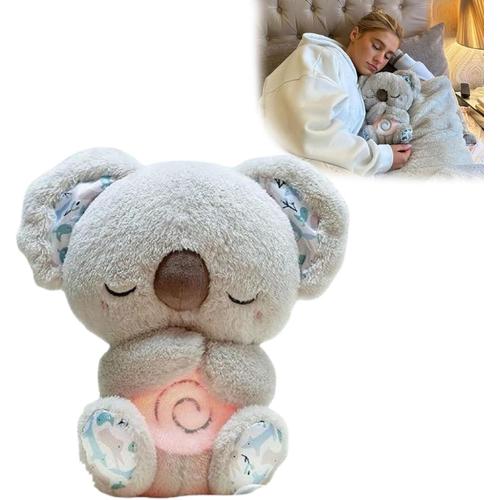 A-Koalas Loutre Veilleuse Bébé Doudou Koalas Bébé, Koalas Calin Doudou Musicale Apaisante Lumineux, Peluche Agneau Calin Cadeau Naissance Fille Et Garçon Nouveau Né, Peluche Qui Respire