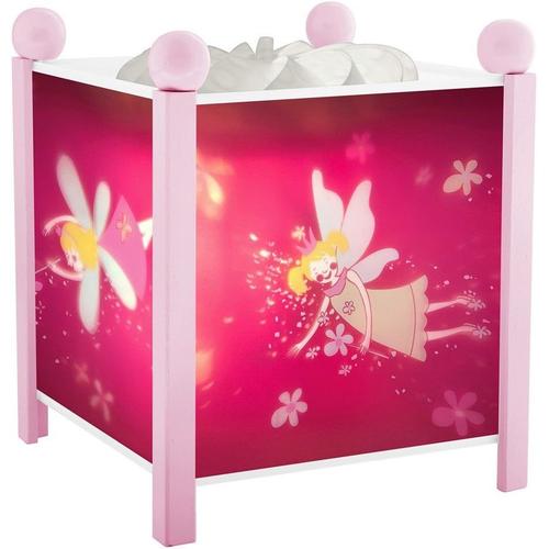 Bois Rose Eu - Princesses Fées - Veilleuse - Lanterne Magique - Idéal Cadeau Enfant - Dessin Animé - Lumière Rassurante - Couleur Bois Rose - Ampoule 12v 10w Inclue - Prise Elec. Eu