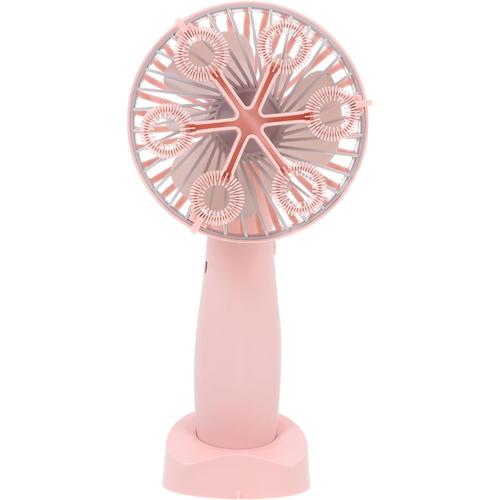 Rose 2 1 Ventilateur de machine à bulles à bulles ventilateur de poche jouets ventilateur muet mini-ventilateur portatif Mettre en sourdine a Bulles abdos