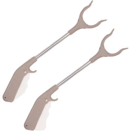 Couleur Assortie 2pcs 2 Pièces Sélecteur De Clips Dossier Poubelle Outil De Récupération De La Corbeille Outil De Ramassage Ramasseur D'ordures Récupérateur D'ordures Pince Supérieure Métal Plastique