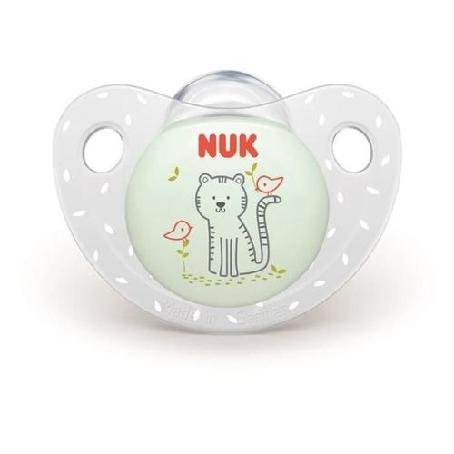 Nuk 2 Sucettes Serenity+ Silicone 18-36m Tigre