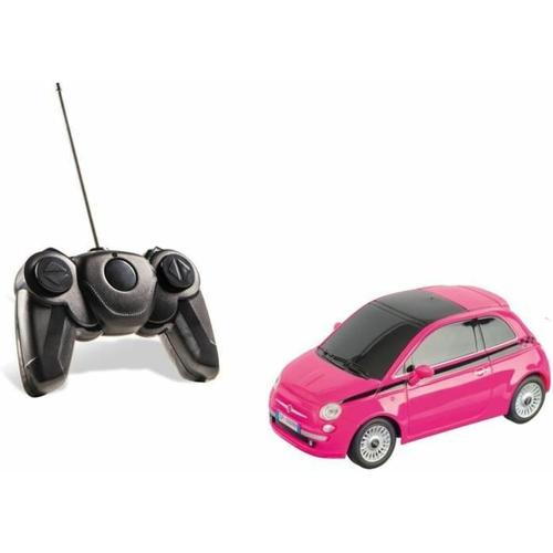 Rose Motors - Fiat 500 Pink Edition - Modèle À L'échelle 1:24 - Jusqu'à 20 Km/H De Vitesse - Voiture De Jeu Enfant - 63554