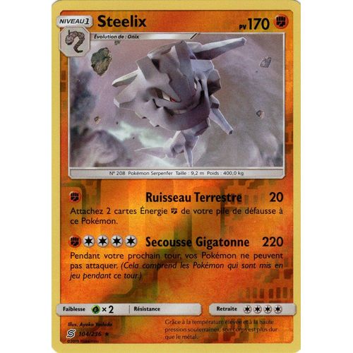 Carte Francaise Steelix Reverse 104/236 Série Harmonie Des Esprits Pokemon