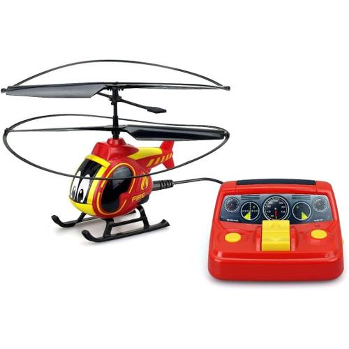 Rouge Et Jaune Helico Tooko Junior - Mon 1er Hélicoptère Pompier Télécommandé - Pilotage Ultra Facile Et Sécurisé - Dès 4 Ans