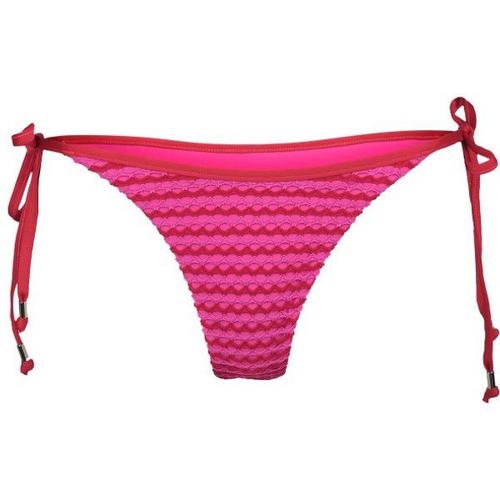 Women's Mesh Effect Tie Side Rio Pant Bas De Maillot Taille 38, Rose