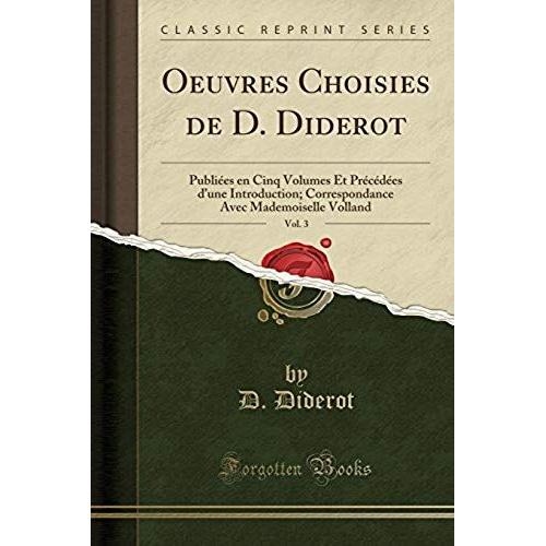 Diderot, D: Oeuvres Choisies De D. Diderot, Vol. 3