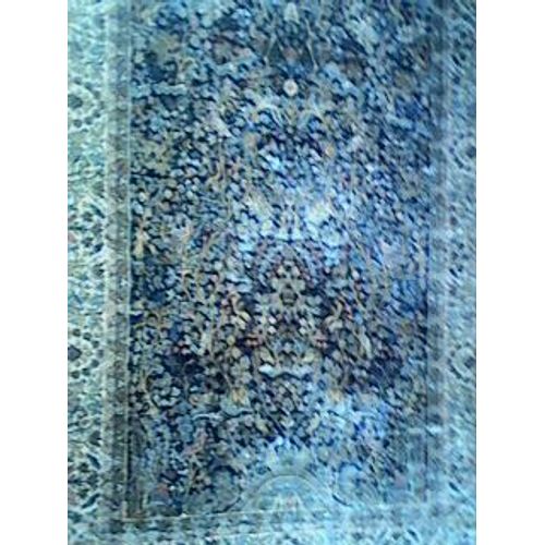 Tapis Oriental Kashmir Iranien Fait Main - Dominante Bleu
