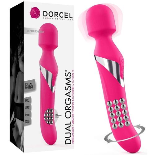 Vibromasseur Rechargeable Dual Orgams Rose