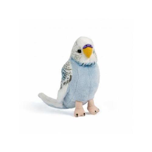 Peluche 20 Cm Perruche Bleue - Living Nature - Peluche Licence Oiseau